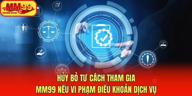 Hủy bỏ tư cách tham gia MM99 nếu vi phạm điều khoản dịch vụ